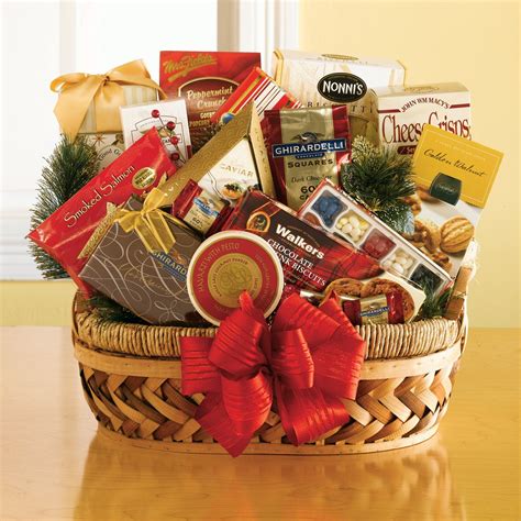 Have to have it. Grand Gourmet Gift Basket $98.99 | Christmas gift baskets, Corporate holiday ...