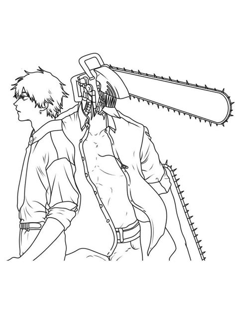 Chainsaw Man coloring pages