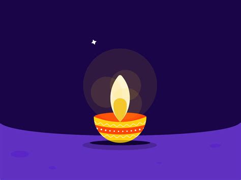 Diya on Diwali by Karthik Rajendiran on Dribbble