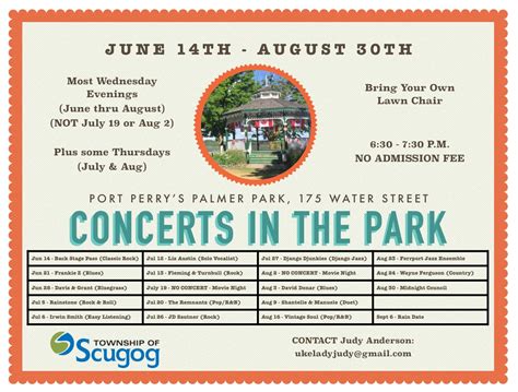 Concerts in the Park - Port Perry BIA