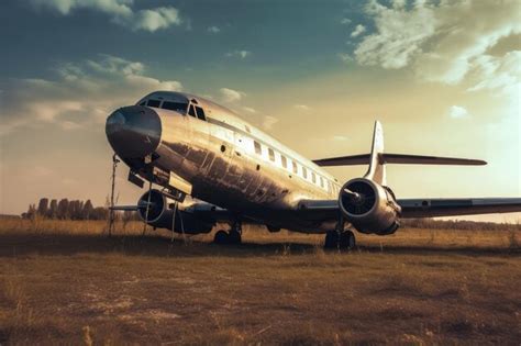 Premium AI Image | Abandoned Aircraft in the Desert Bed professional ...