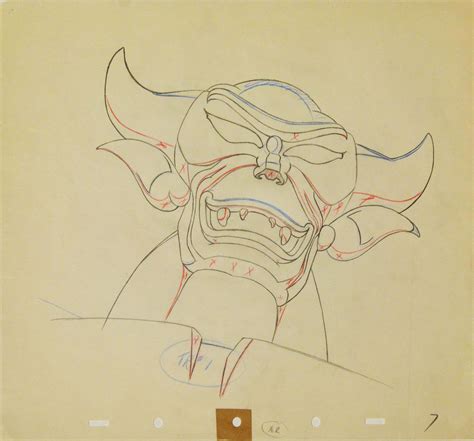 Original Disney Production Drawing Featuring Chernabog from Fantasia ...