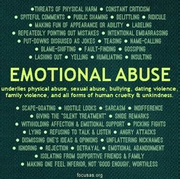 What Are The Signs Of Emotional Abuse