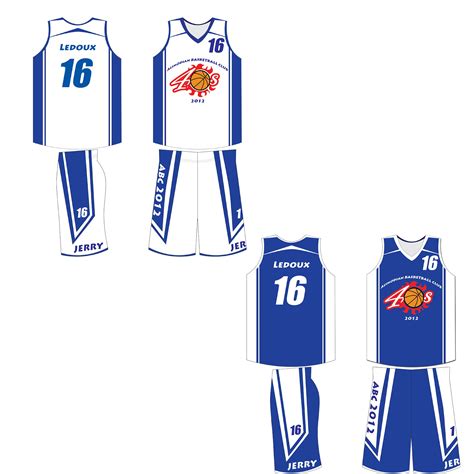 Basketball Uniform Design for a Local Basketball team - My ScratchBox