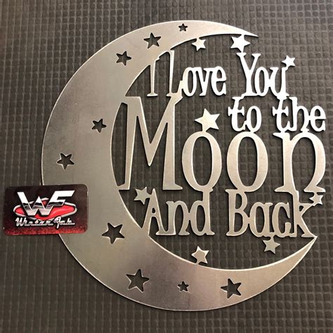 “I Love You to the Moon and Back” Sign | Winter Fab Online