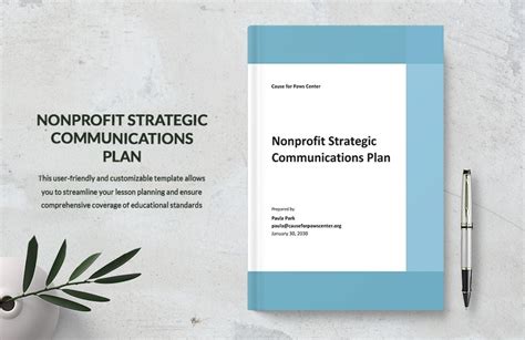 Nonprofit Strategic Plan Template in Word, Pages, Google Docs ...