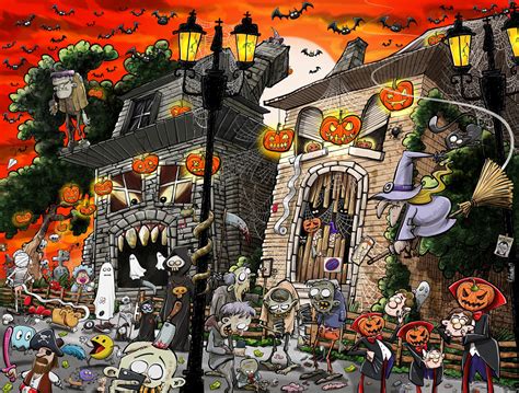 Chaos on Halloween, 1000 Pieces, All Jigsaw Puzzles | Puzzle Warehouse