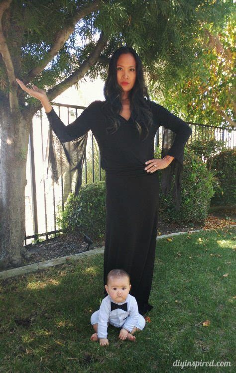 Cheap and Easy Morticia Addams Halloween Costume - DIY Inspired