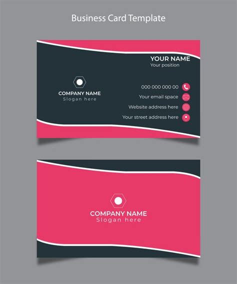 Premium Vector | Minimalist creative business card design template