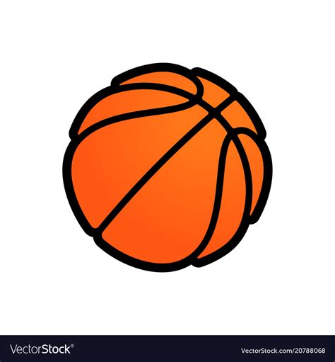 Basketball logo icon streetball Royalty Free Vector Image