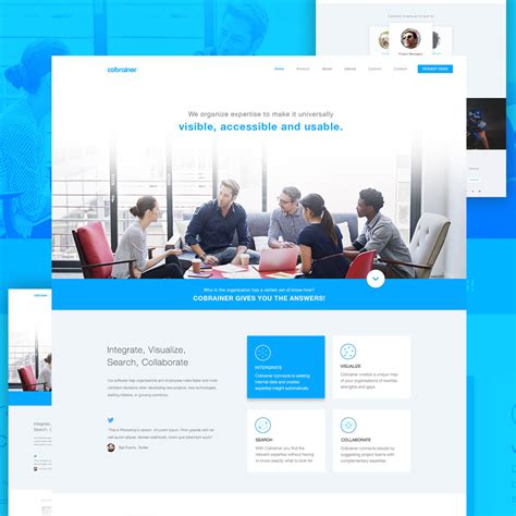 Professional Company Website Template Free PSD – Download PSD