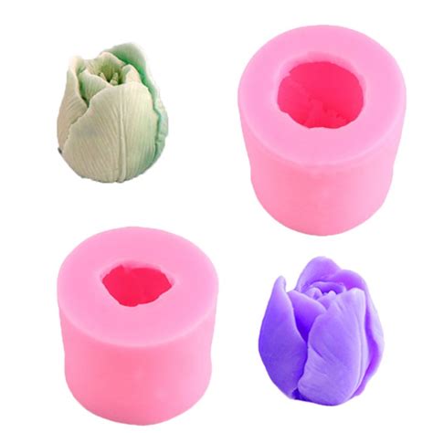 3D-Tulip-Flower-Silicone-Candle-Mold-Handmade-Soap-Plaster-Mold-Non-stick-DIY-Aromatherapy ...