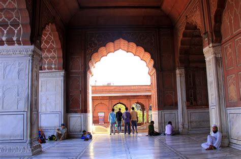 The kind happy monument called Jama Masjid in Delhi