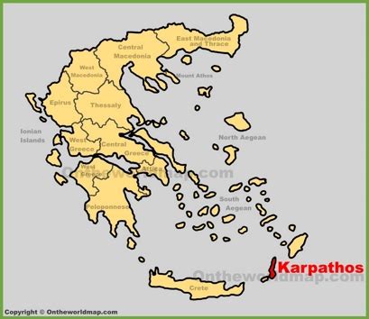 Karpathos Maps | Greece | Maps of Karpathos Island