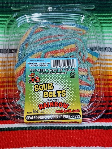 Sour Belts Rainbow 6 oz.