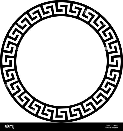 Greek Versace Circular Pattern Stock Vector Image & Art - Alamy