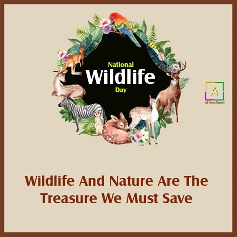 National Wildlife Day Quotes, Wishes, Theme, Messages & Slogans