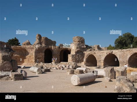 Tunisia, Carthage, Roman Ruins Stock Photo - Alamy