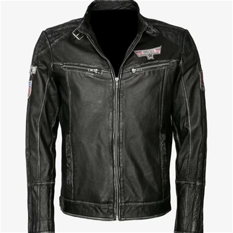 Ford Mustang 40th Anniversary Black Leather Jacket - Maker of Jacket