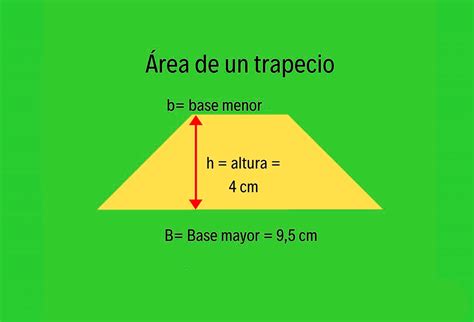 Cual Es La Formula Del Trapecio Para Sacar El Area - insas