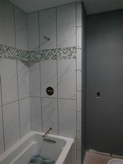 badgergal's image | Tile tub surround, Large shower tile, Marble ...