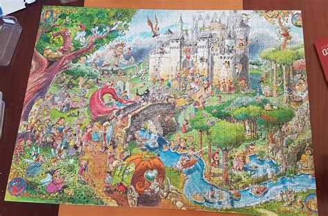 Heye fairy tales puzzle (1500 pieces) - took me about three days : r ...