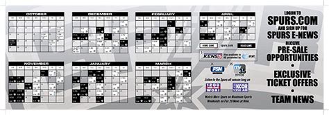 San Antonio Spurs 2021-22 Tv Broadcast Schedule Printable | Printable ...