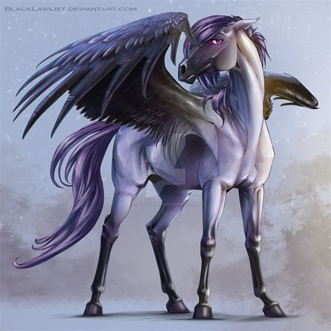 Pegasus by BlackLawliet.deviantart.com on @DeviantArt Fantasy Horses, Fantasy Art, Fantasy World ...