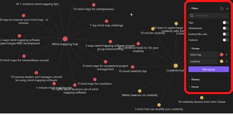 A closer look at Obsidian's innovative graph view