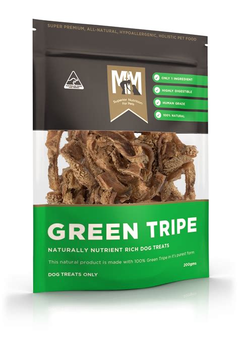 Meal For Mutts Green Tripe Treats for Dogs 200g – Woonona Petfood & Produce