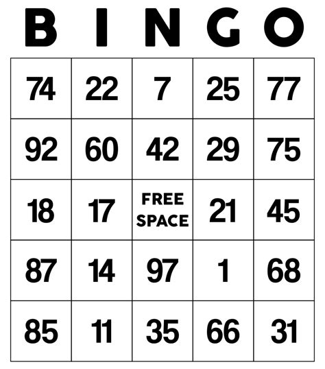 50 Free Printable Bingo Cards Free Printable Bingo Cards - Riset