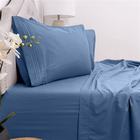 1800 Thread Count 4 Piece Deep Pocket Queen Bed Sheet Set - Walmart.com - Walmart.com