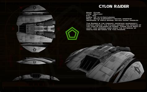 Cylon Raider Mk I ortho by unusualsuspex on DeviantArt