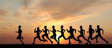 Runners Training At Sunset Free Stock Photo - Public Domain Pictures