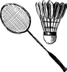 Shuttlecock Badminton Sketch Vector Images (over 390)