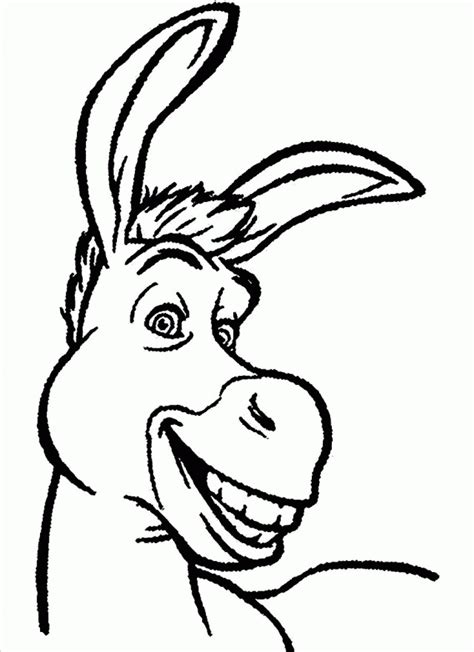 Download or print this amazing coloring page: Download Donkey A Shrek ...