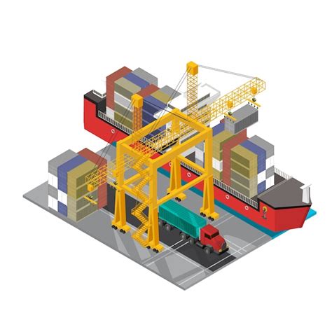 Logistics business industrial isolated icon on background Vector | Free Download