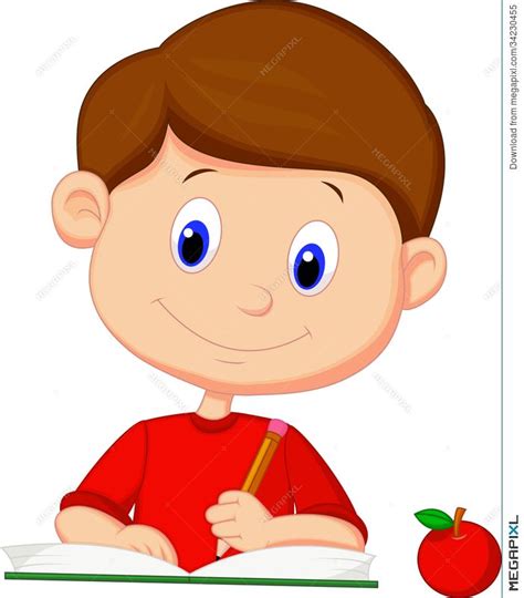 boy writing clip art 20 free Cliparts | Download images on Clipground 2024