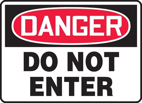 Danger Do Not Enter Sign - ClipArt Best