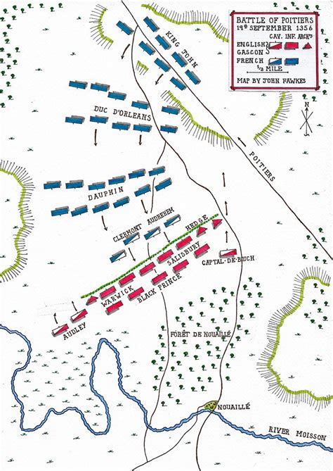 Hundred Years War Battle Map