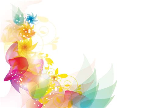 Colorful Floral powerpoint template is a great abstract background ...