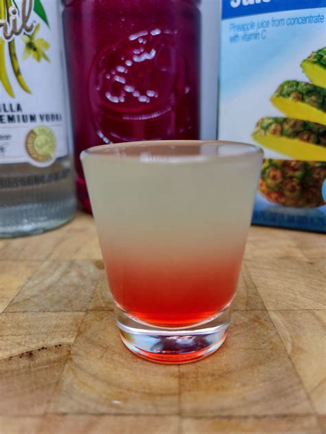 Pineapple Upside Down Shot | Occasional Cocktails