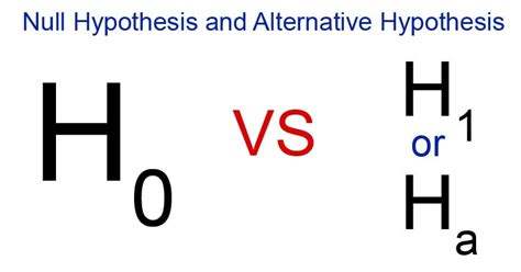 Null hypothesis and alternative hypothesis with 9 differences