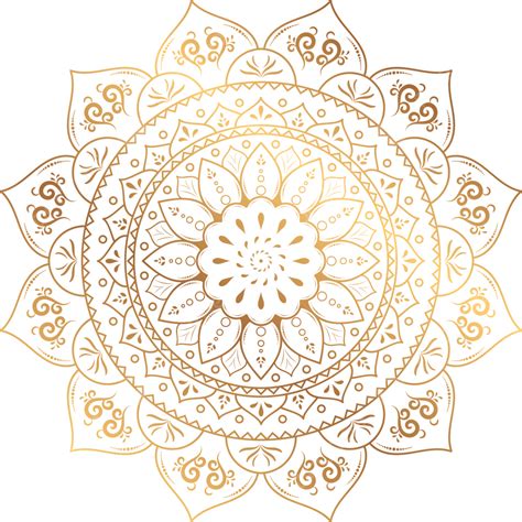 Golden Mandala Vector Design Images, Golden Mandala Png Image And Vector Design For Invitaiton ...