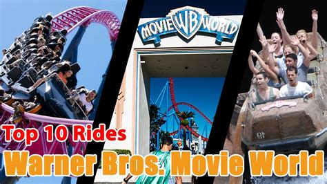 Top 10 rides at Warner Bros. Movie World - Gold Coast | 2021 - YouTube