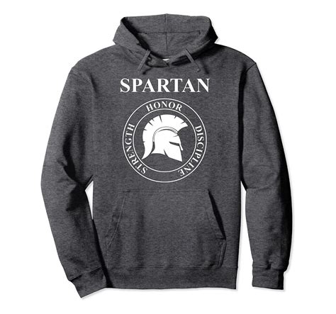 Spartan Warrior Virtues Of Sparta Helmet Pullover Hoodie Colonhue