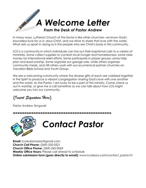 Sample New Church Member Welcome Letter Archives Temp - vrogue.co