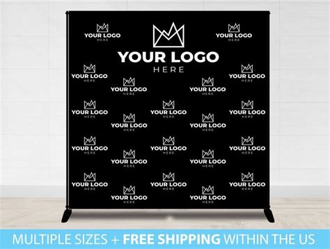 Custom Logo Backdrop Banner, Step and Repeat Business Event Backdrop ...