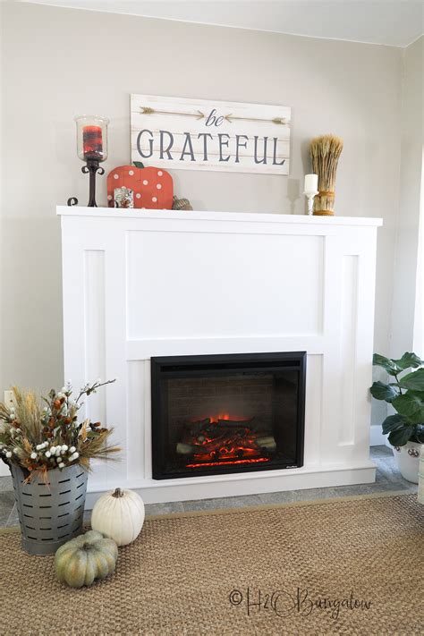 How To Build a DIY Fireplace With Electric Insert - H2OBungalow