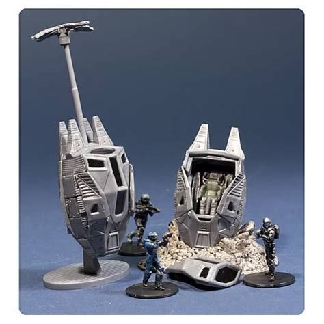 Halo Micro Ops Series 1 ODST Drop Pods Mini Vehicles Pack | Halo game, Miniature figures, Custom ...